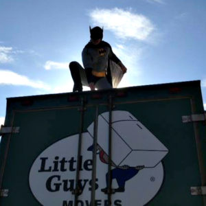 In May, Little Guys Movers will participate in a superhero-themed muscle walk to raise money for MDA.