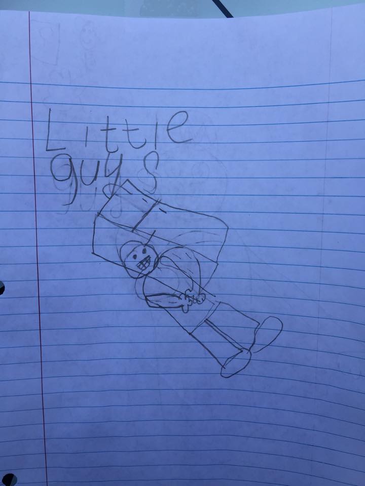 Child's drawing for Little Guys Movers