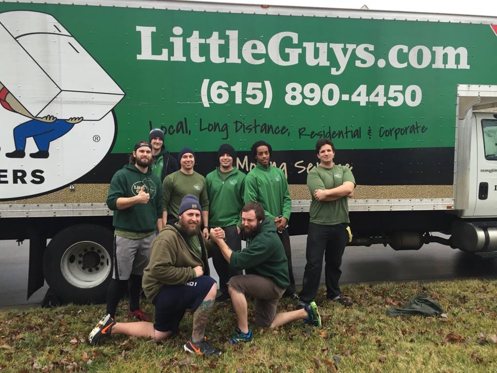 Little Guys Movers Murfreesboro team in front of truck