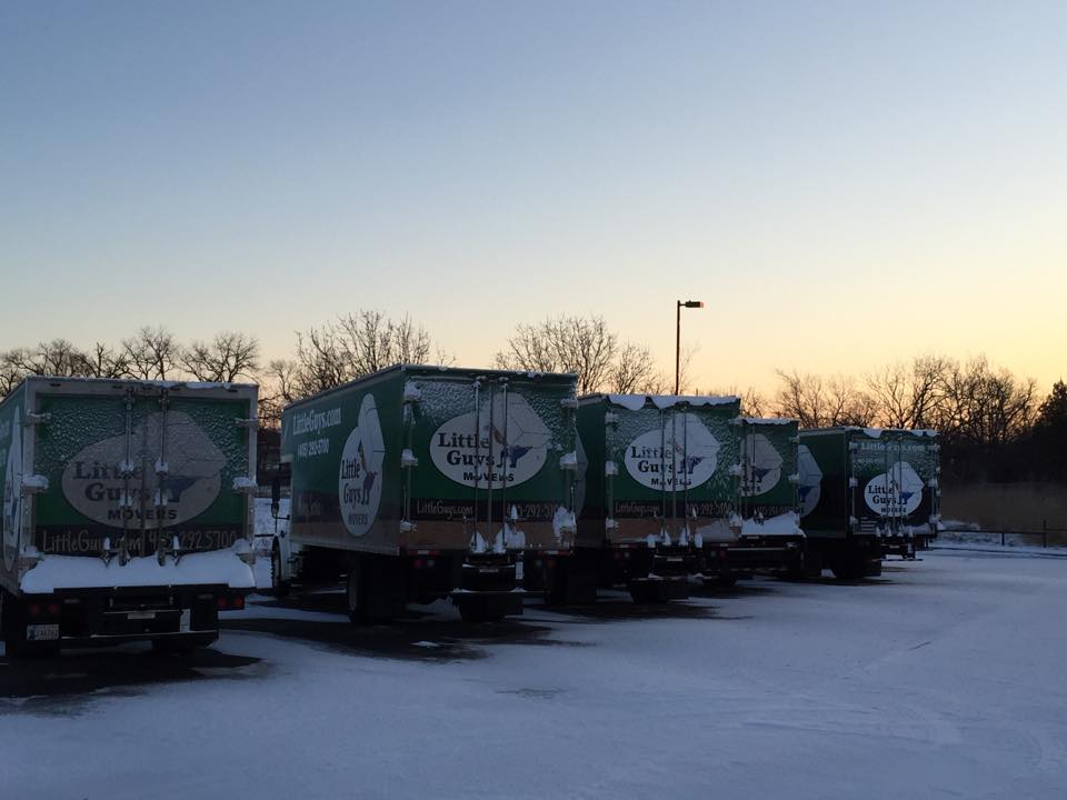 Norman Little Guys trucks in snow