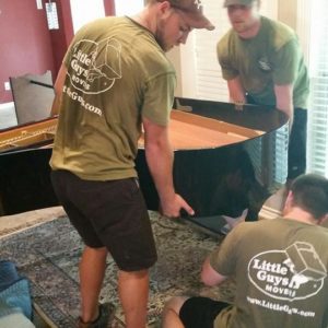 Little Guys in Bryan / College Station moving a piano