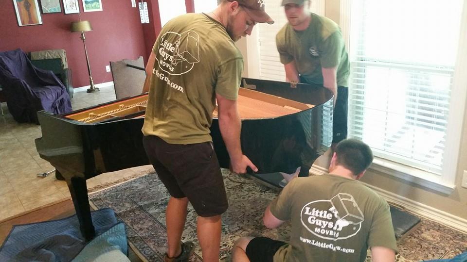 Little Guys in Bryan College Station moving a piano