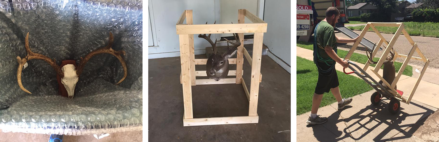 Little Guys Movers handles specialty items with care, including building a custom crate for your fragile taxidermy or trophy mounts.