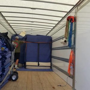 A well-packed moving truck