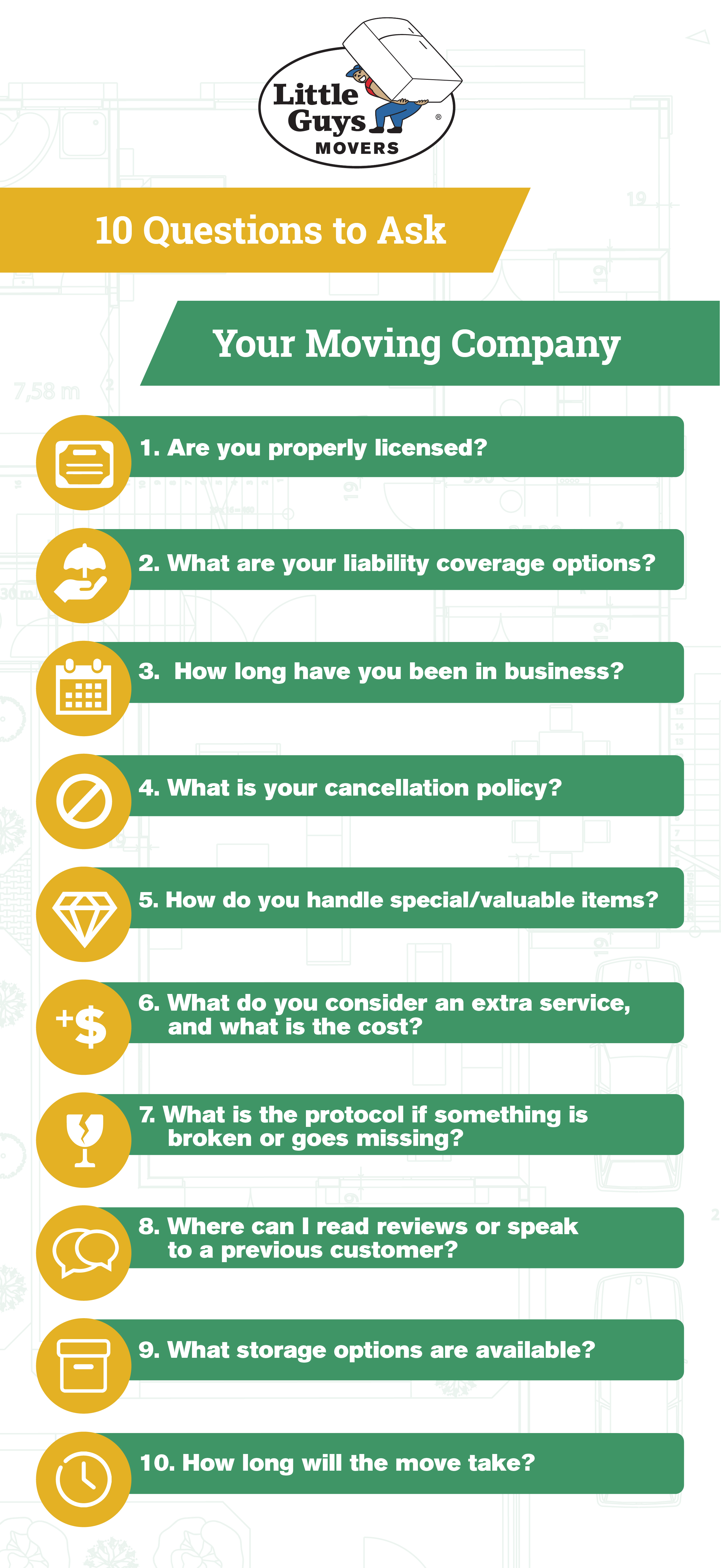 10 Questions To Ask Your Moving Company Infographic