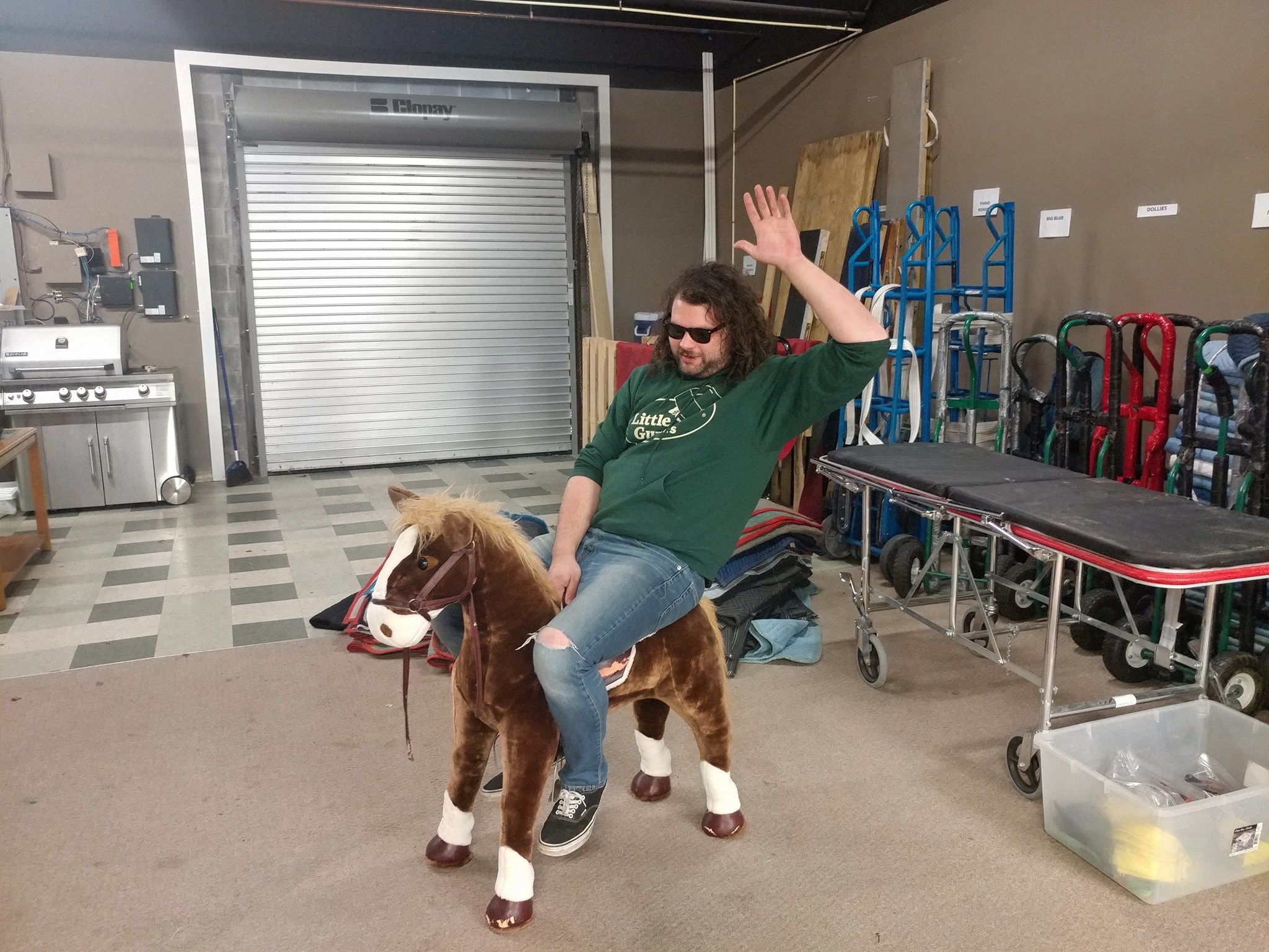 lexington mover riding toy stuffed horse