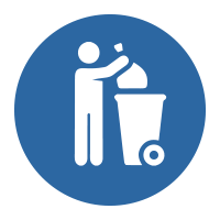 An icon for trash