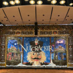Nutcracker scene backdrop and empty stage at Ballet Lubbock
