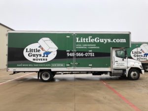 Moving truck from Little Guys Denton